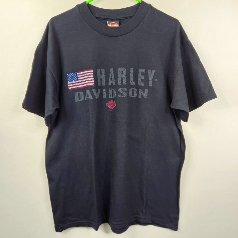 Harley-Davidson Mens Vintage 2000 Short Sleeve Ft Lauderdale Hanes Beefy Tee L